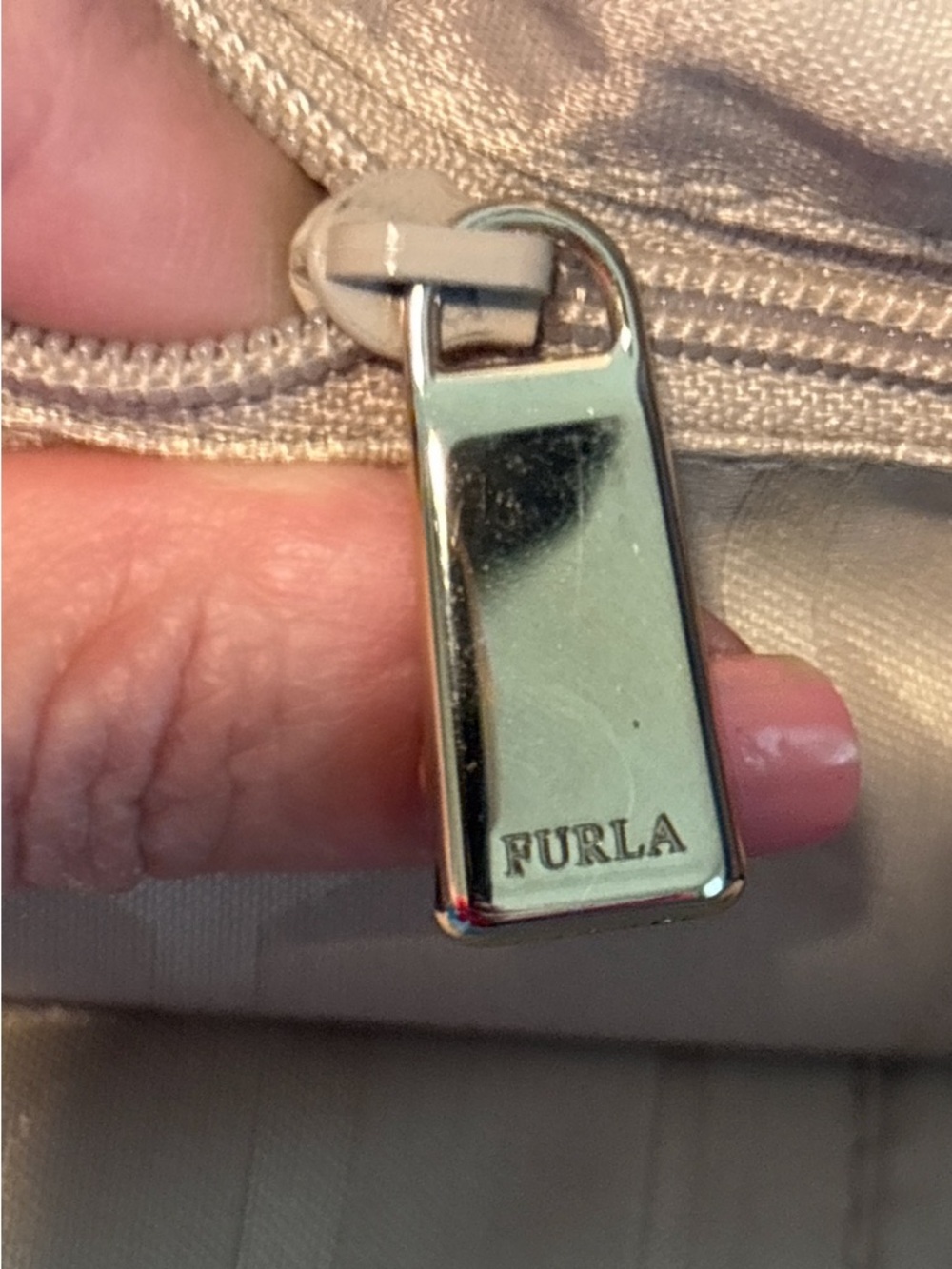 FURLA Authentic Sky Blue Leather Tote - Picture 15 of 16